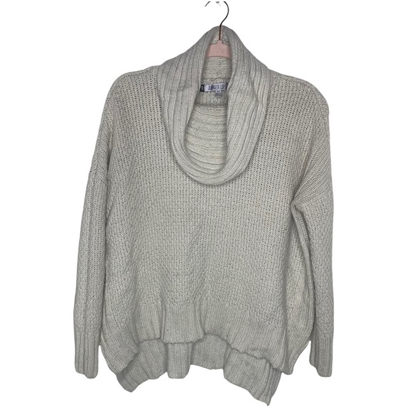 JENNIFER LOPEZ Cream Oversized Cowl Neck Sweater XS - Picture 2 of 7